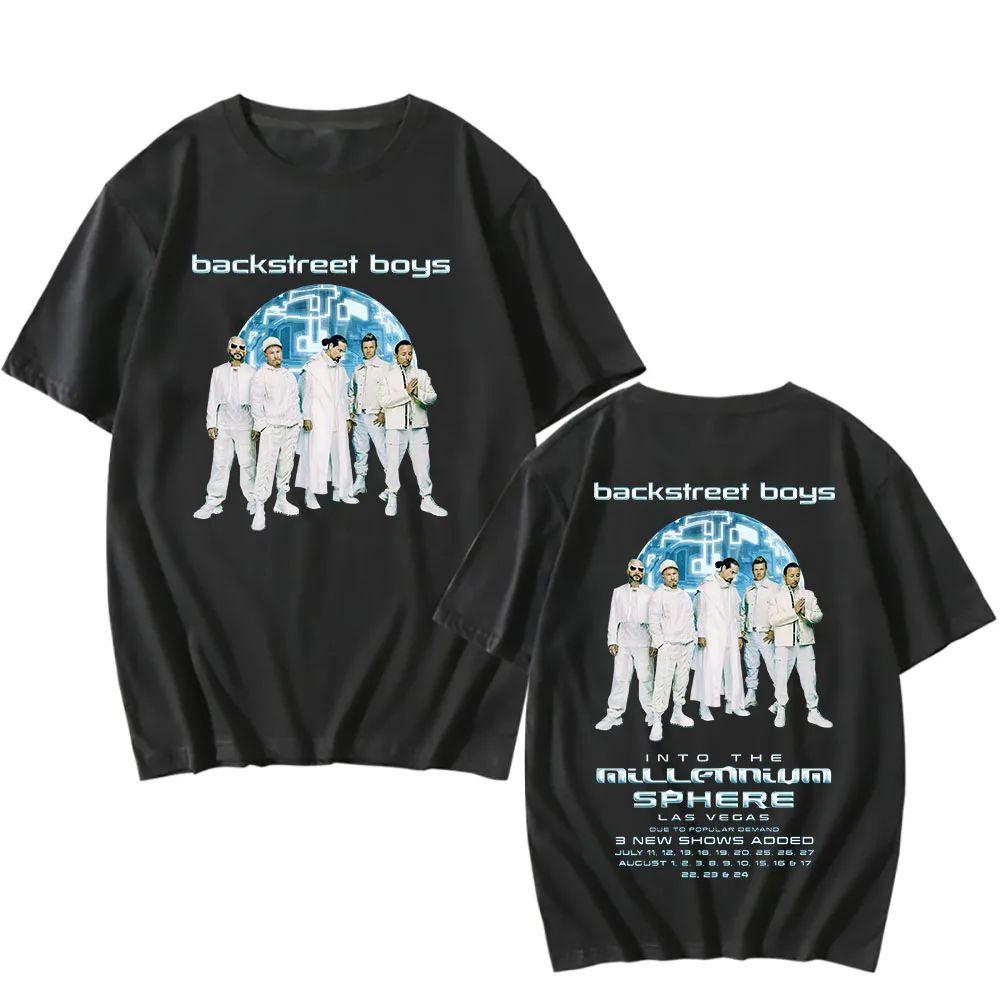 Vintage T Shirt Fashion Backstreet Boys Millennium Tour 2025 Music Unisex Tops Men Women Trend Y2k Short Sleeve T-shirts