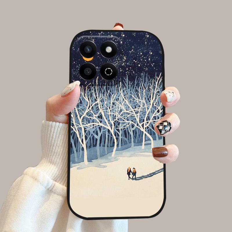 Мультяшный чехол-книжка для Honor 200 Smart Case X7c 4G Силиконовый мягкий ТПУ чехол для телефона для Honor Play 60 Plus 5G Защитный чехол Funda Cases