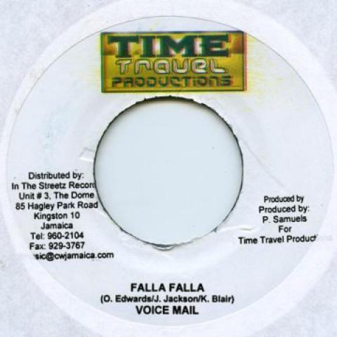 7-дюймовая пластинка ГОЛОСОВАЯ ПОЧТА / DELLY RANKS - Falla Falla / A Di Best A Dem Time Travel 2006 Ямайка Регги, Ска и Даб