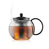 BODUM Teapot Tea Maker ASSAM Tea Press 1000ml Black Black Tea Green Tea Chinese Tea Herbal Tea Fruit Tea Stainless Steel Filter Glass Beaker Over
