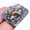 Natural Silverleaf Jasper Gemstone 925 Sterling Silver Gift Ring Size 8 Y9E97