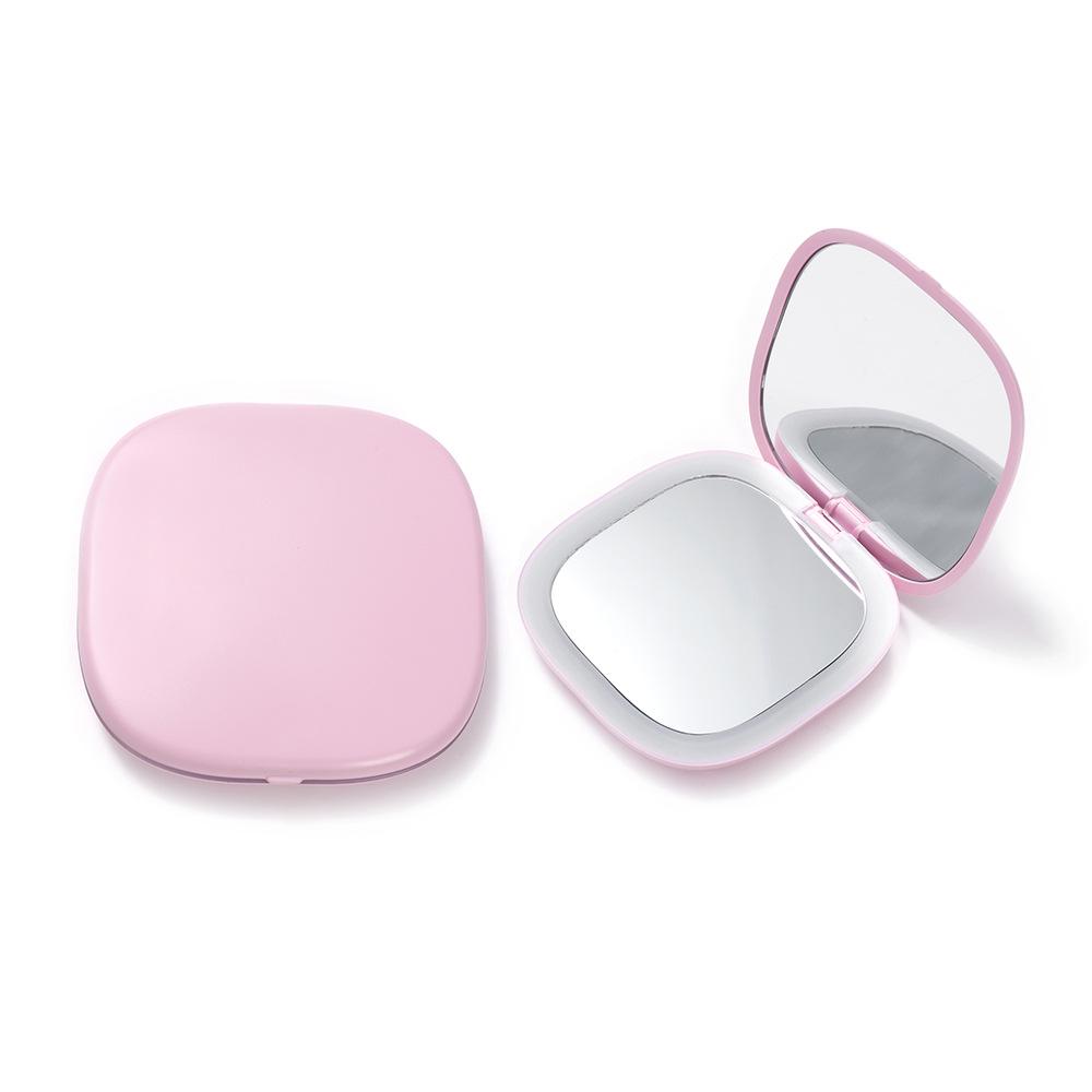 LED Light Portable Folding Mirror, Magnifying Handheld Compact, Internet-Famous Model