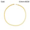 Steel Gifts Jewelry Flat Snake Chain Herringbone Necklace Snake Link Chain Gold/Silver Plated