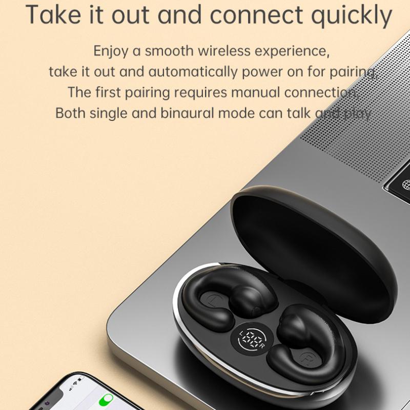 The New Wireless Ear Clip -type Bone Conduction Does Not Enter The Earless Bluetooth Headset