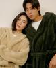 [Marn5] Теплый Халат-Пижама с Капюшоном и Длинным Рукавом из Флиса для Пары [Отправка из Кореи] 100% Оригинал