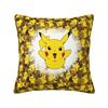 Модные чехлы для подушек с Пикачу из аниме и игр 45x45 см, мягкие чехлы для подушек с мультяшными персонажами манги для автомобиля, квадратные чехлы