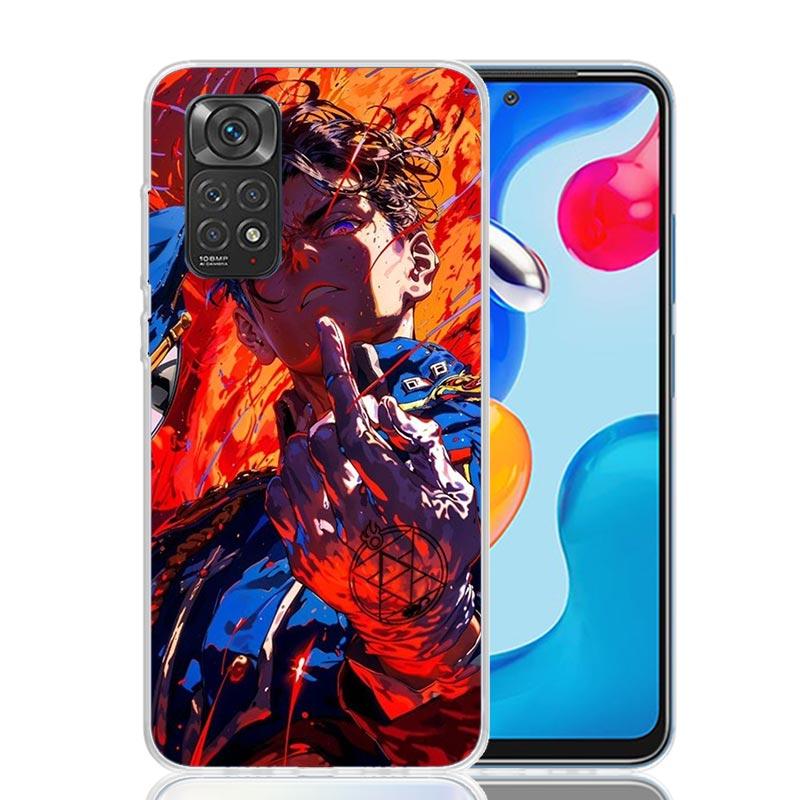 Аниме F-ullmetal A-Alchemist Чехол для телефона для Xiaomi Redmi Note 15 14 13 12S 12 Pro Plus 11S 11E 11 11T 10S 10 Искусство Мягкий Узор Co