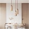 GLigEt Travertine Pendant Light Dining Table Japan Wabi-Sabi Chandelier Yellow Marble Droplight Nordic Bedside Restaurant Kitchen Island Aisle Bar