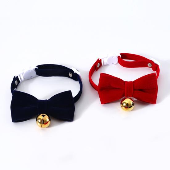 Ошейник для собак Супер мягкий регулируемый устойчивый к выцветанию быстросъемный декоративный бархатный галстук-бабочка без аллергии