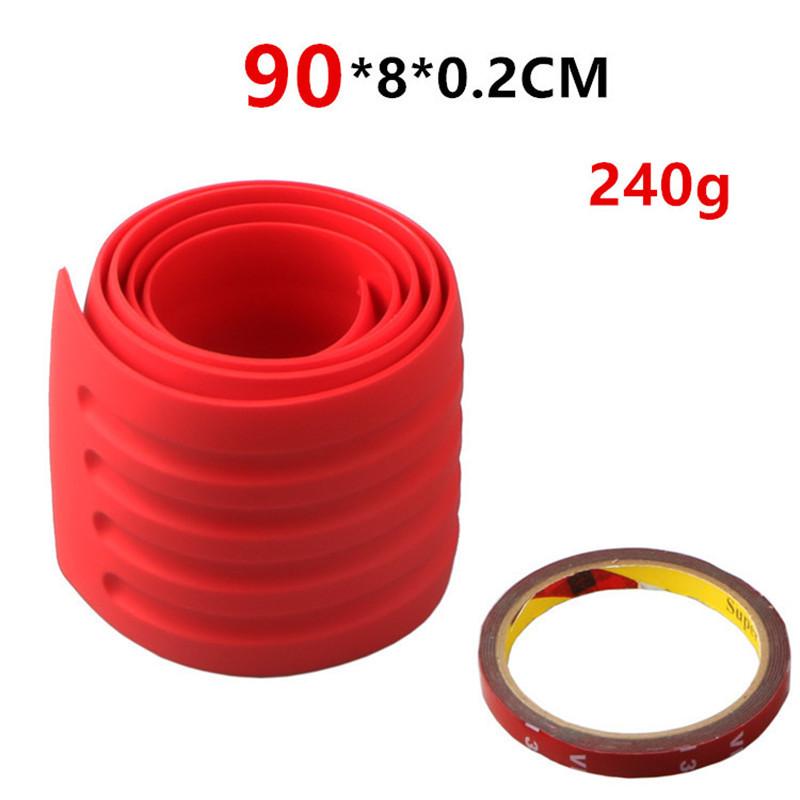 Универсальная защитная пластина на порог багажника автомобиля, резиновые накладки на задний бампер, резиновая полоска против царапин и столкновений 104*9 см