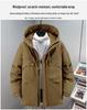 Мужская зимняя хлопковая куртка большого размера 2025 - Теплая, защита от холода, верхняя одежда