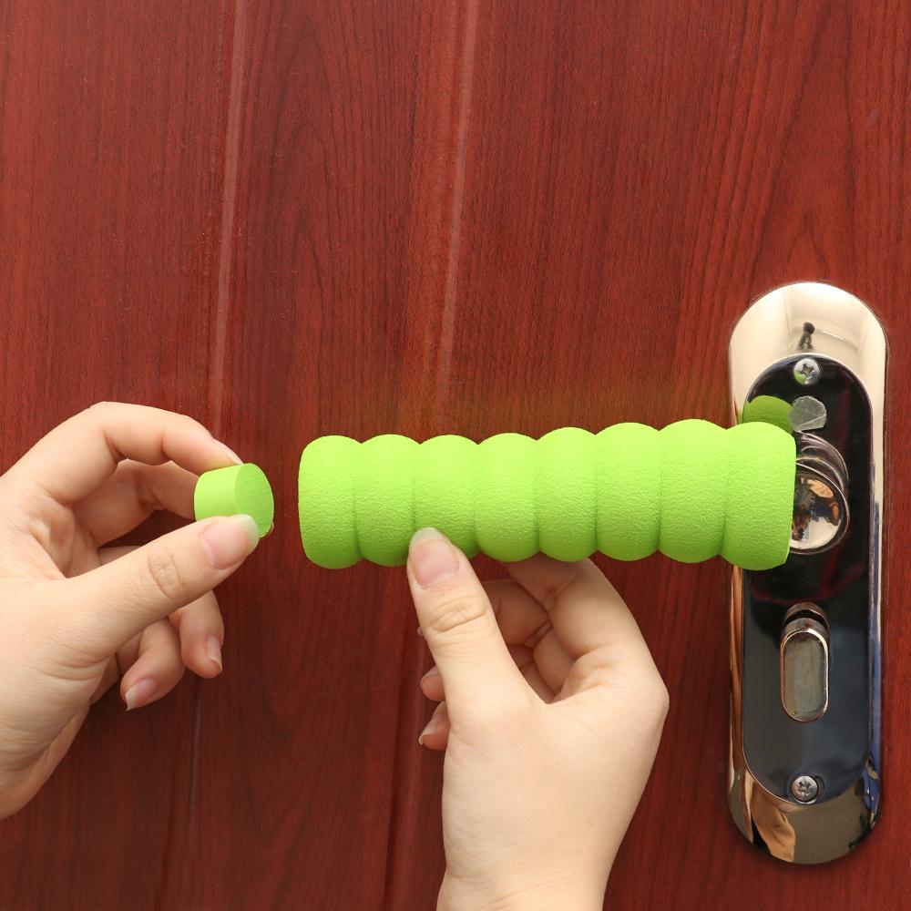 Static-free Home Decor Anti-collision Door Stopper Door Handle Protector Baby Safety Foam Cover