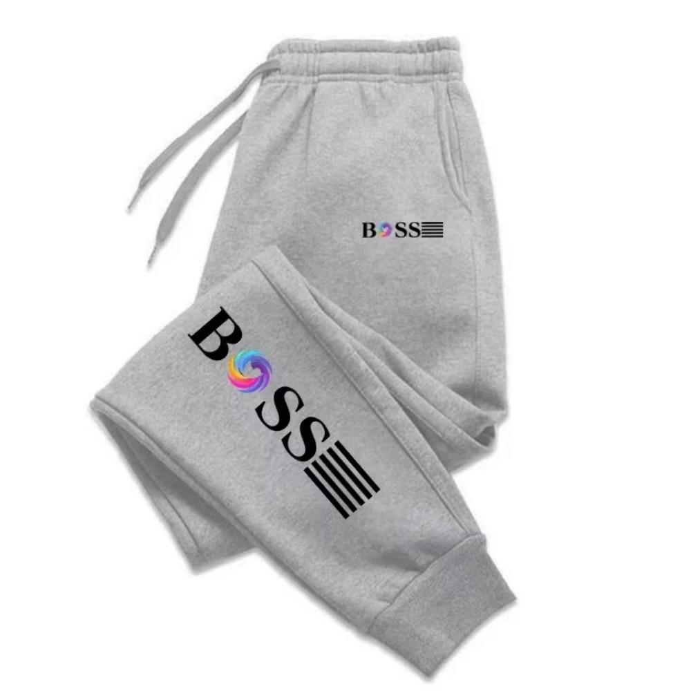 2025 New Men's Slow Running Sports Pants for Daily Leisure Boss Letter Pattern Printed Fitness Men's Sports Pants Joggers