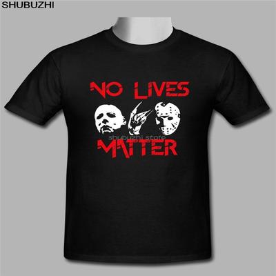 Новая Черная Футболка Майкла Майерса No Lives Matter Хлопковая Футболка Новые Хлопковые Футболки Унисекс Одежда Лучшие Футболки sbz6019