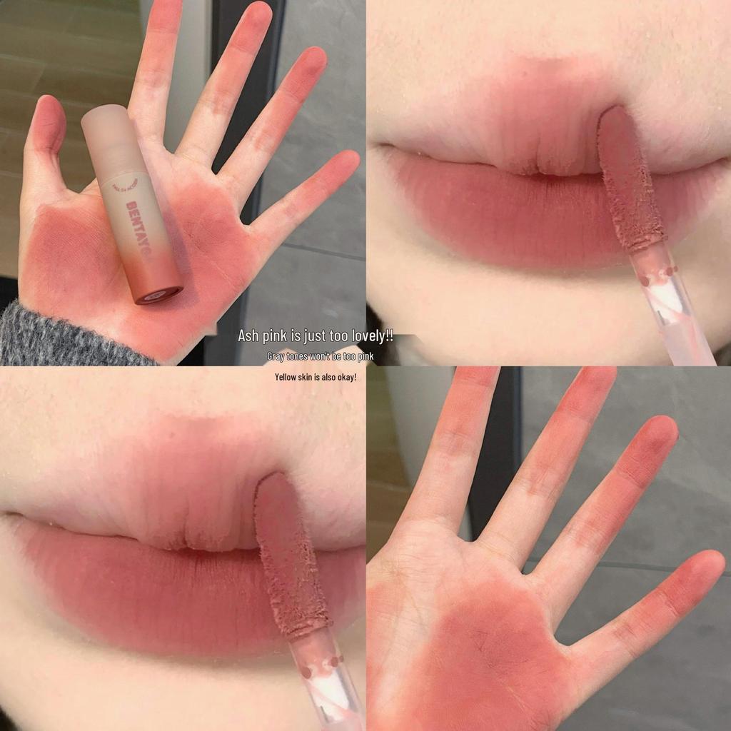 BENTAYGA Осенняя бархатная грязь для губ: Матовый, Увлажняющий, Нелипкий, Стойкий пигментированный блеск для губ.