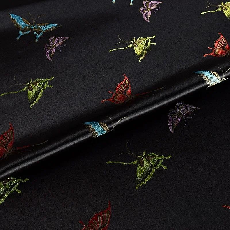 100 см жаккардовый гобелен атласная ткань шелк Helu Tongchun гладкая текстура подвеска парча династии Сун чонсам ханьфу