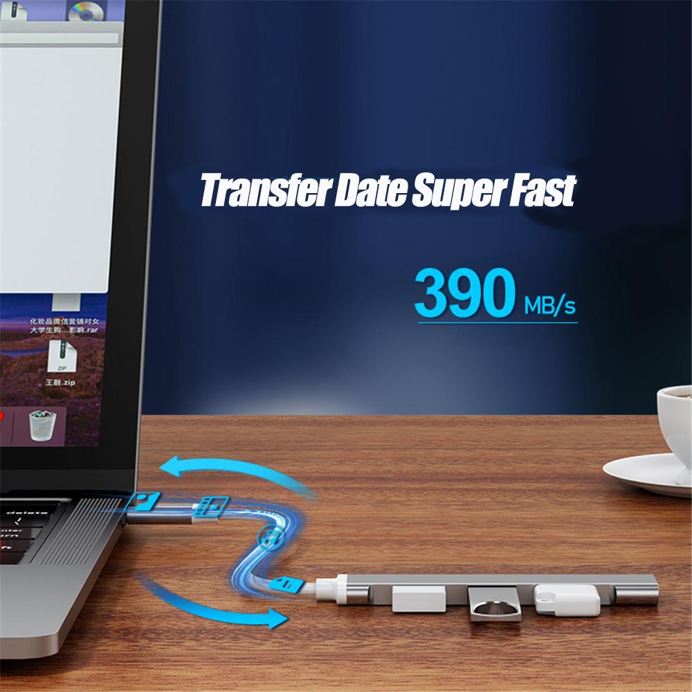 4-портовый концентратор USB 3.0 USB-концентратор Высокоскоростной разветвитель типа c 5 Гбит/с для ПК Компьютерные аксессуары Многопортовый концентратор 4 порта USB 3.0 2.0