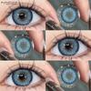 1 Pair Fashion Brown Colored Lenses Gray Lenses Blue Eye Lens High Quality Cosmetics Green Contacts Black Lens Yearly