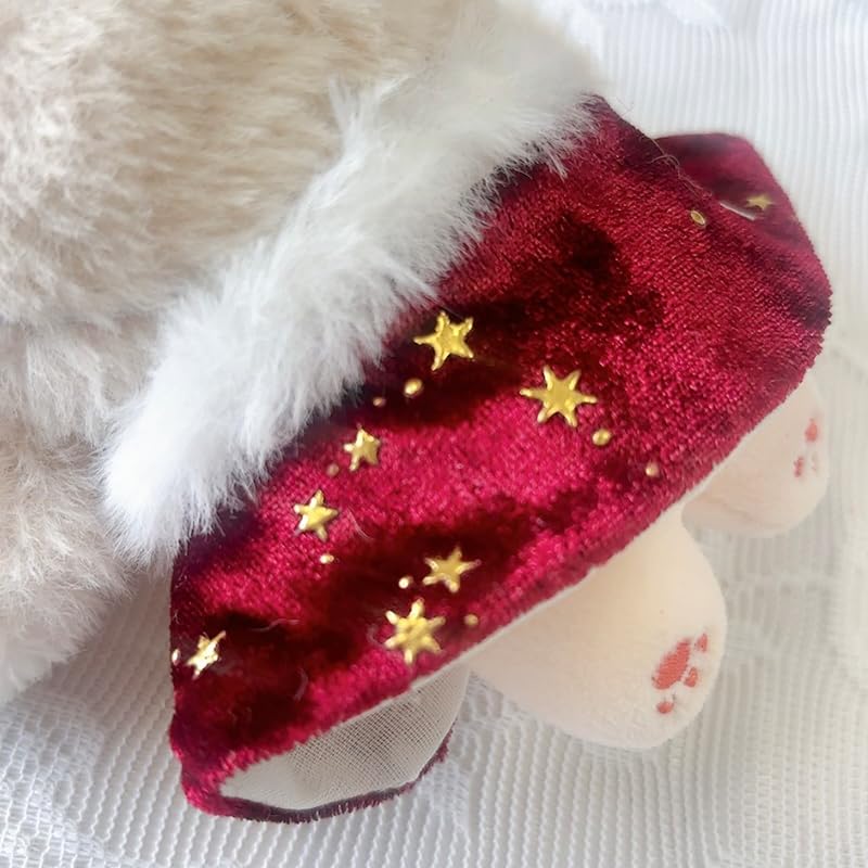 Crown & Cape Set for 10-15cm Plush Dolls, Red [Used]