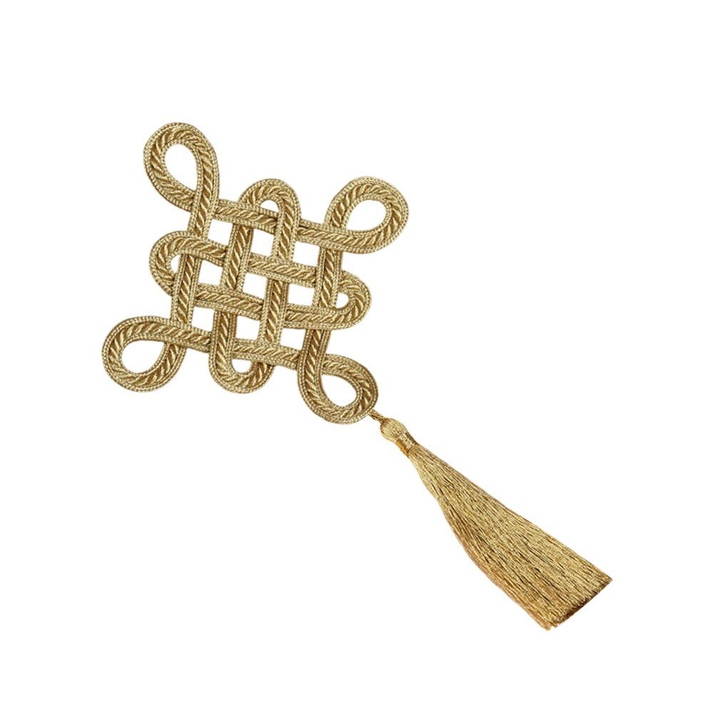 Golden Chinese Knot Buttons Handmade Tang Suit Buttons Cheongsam Buttons Cheongsam Making