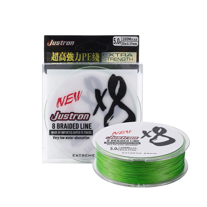 Factory X8 150 Meters Fastness Fishing Line PE Braided Wire Floating Line for River Lake Stream Fishing