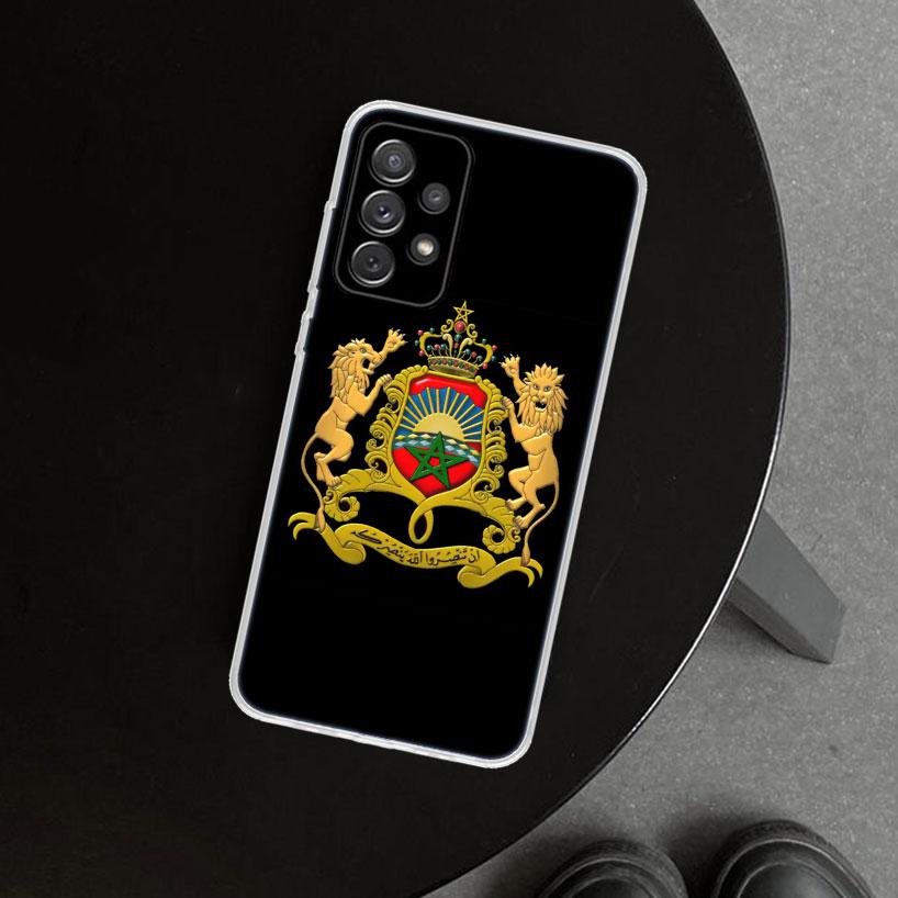 Morocco Flag Coat Of Arms Symbol Phone Case for Samsung Galaxy A17 A16 A26 A36 A56 A57 A37 A15 A25 A35 A55 A14 A24 A34 A54 A13 A
