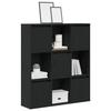 VidaXL Bookcase Black Oak 89x24x101.5 Cm Engineered Wood, Bookshelf, Storage Rack, Book Support, 860401