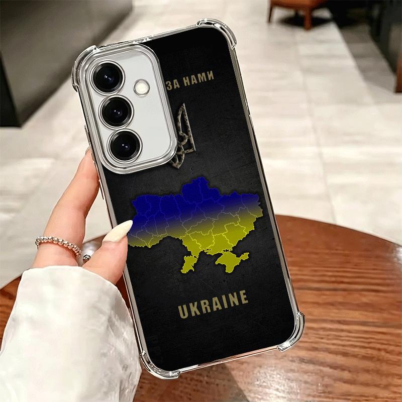 Украина Эстетичный Мягкий Чехол Для Телефона Для Samsung A17 A27 A07 A37 A57 A16 A56 A15 A55 A14 A54 A13 A53 A26 A36 A25 A35 A24 A34 A23 A3