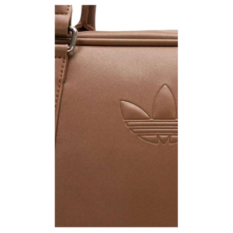 Adidas Оригинальный Однотонный Модный Универсальный ПУ Портфель Сумка Через Плечо Сумка-Тоут Женские Сумки Мягкий Коричневый KC0371