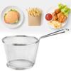Корзина для жарки, Держатель для картофеля фри из нержавеющей стали, Корзины для фритюрницы с ручками, Держатель для сервировки на стол, Сито, Инструмент для приготовления на кухне