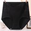 Women Panties High Waist Solid Color Soft Breathable Plus Size Lady Underpants Briefs Underwear