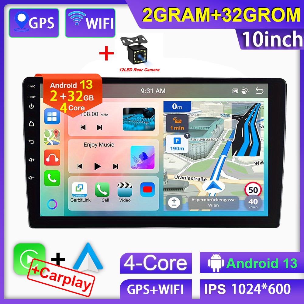 7"/9"/10" автомобильный радиоприемник Android 13 Androidauto Carplay WIFI GPS автомобильный аудиоплеер автомобильный мультимедийный проигрыватель для Hyundai Nissan Toyota Kia