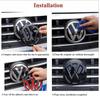 2pcs ABS Car Front Grill Emblem Rear Trunk Badge Logo for Volkswagen VW Golf 5 6 7 7.5 8 MK5 MK6 MK7 MK8 Polo Passat B8 SciroccoAL7