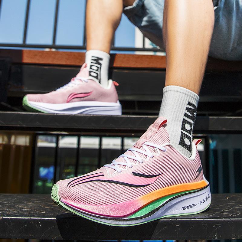 2025 новые летние профессиональные карбоновые кроссовки для бега с амортизацией, дышащие мужские спортивные кроссовки из сетки