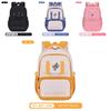 Junior High School Girls Backpack With Waterproof Nylon Material And Padded Air Cushion Straps For Education