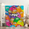 Горячая игра My Pet Pou Плед Мягкий и приятный для кожи Для дивана Кровати Дневного сна Покрывало Всесезонное Одеяло