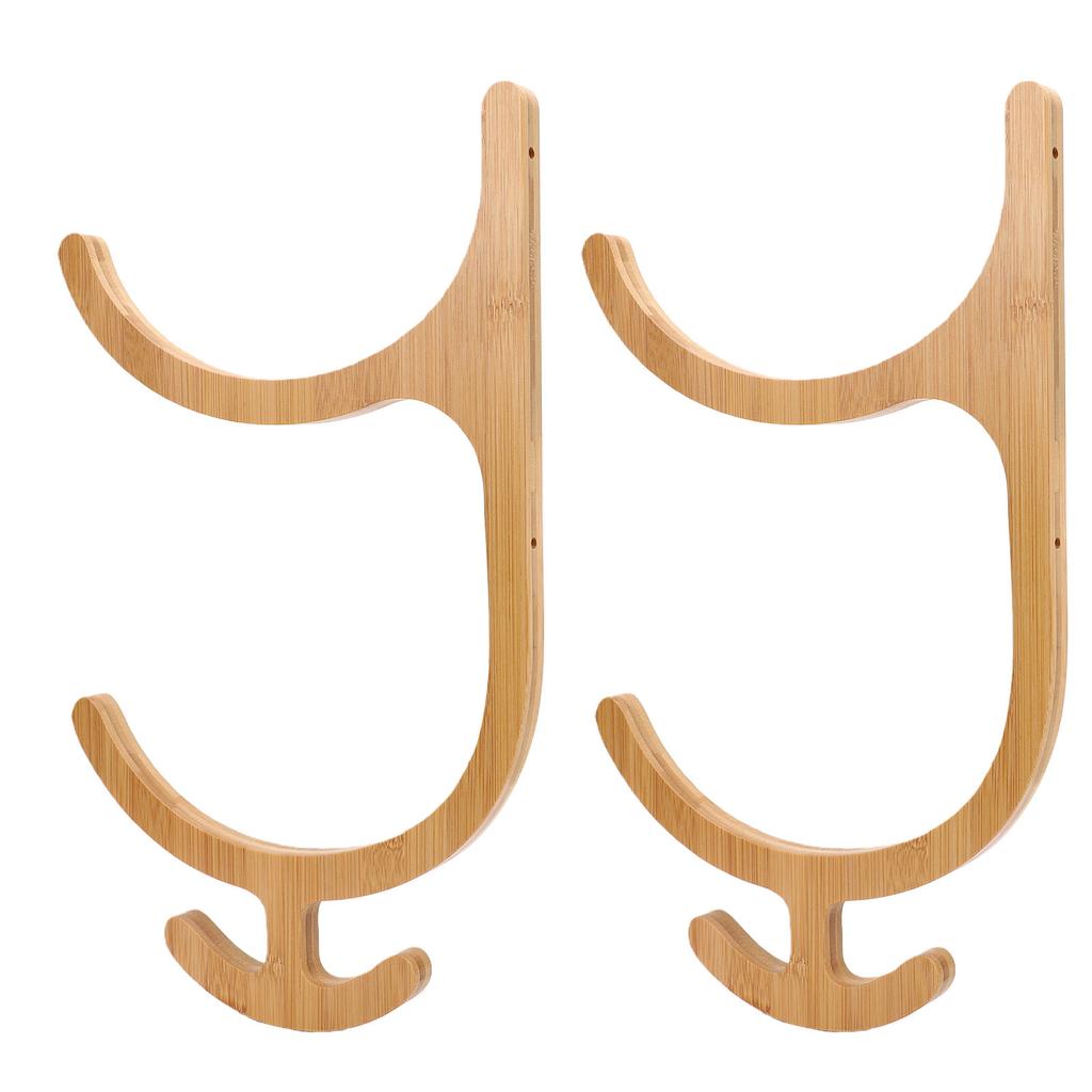 2 Tires Mat Holder 4 Hooks Wall Mounted Mat Storage Rack Accessories Storage for Home Fitness