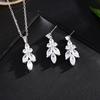 ZAKOL Luxury Marquise CZ Jewelry Set For Women Elegant Teardrop Crystal Dangle Earrings Bridal Wedding Party Jewelry Accessories