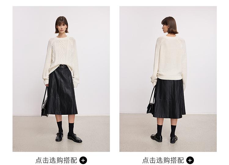 LILY Heavy Industry Thick Knitted Shirt for Women