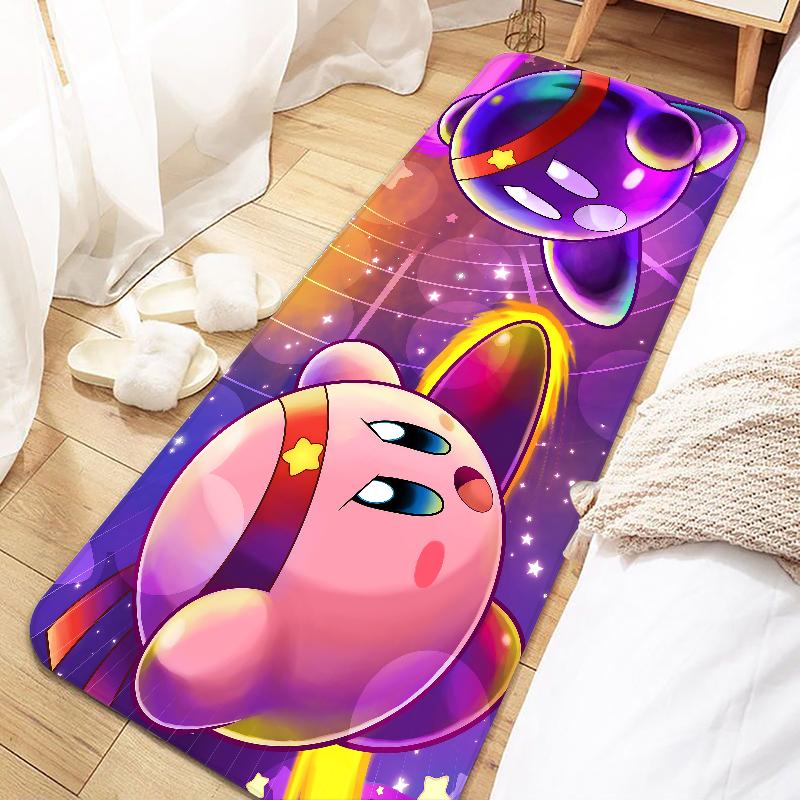 Game Pink Star K-Kirbys Door Mat Entrance Non-slip Doormat Washable Kitchen Carpet Living Room Hallway Rugs Bathroom Bath