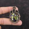 Copper Stichtite Pendant Copper Wire Wrapped Pendant Dainty Jewelry Gemstone Pendant Handmade Copper Jewelry Gift For Her Wire Wrap Jewelry