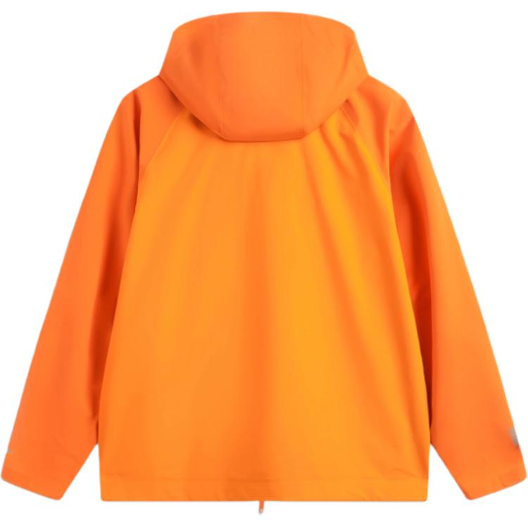 Li-Ning Outdoor Series Sports Casual Simple Long Hooded Zipper Warm Jacket Unisex Jacket Sunset-Orange AEMU041-3