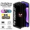 4 шт. Защитное стекло с защитой от подглядывания для Xiaomi 17 Pro Max 17 Pro 15 14 13 15T 14T 13T 12T Pro 12 11 Lite Защита экрана от царапин