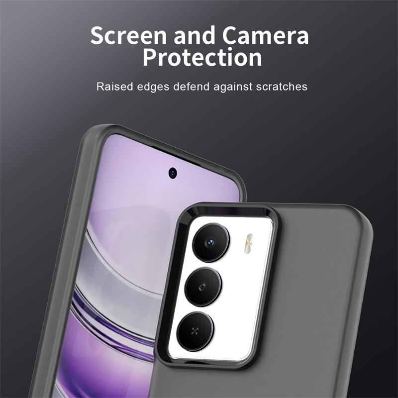 Противоударный чехол конфетного цвета для Realme C71 C73 Матовый ПК Прозрачная задняя крышка для Realme C71 Чехол для Realme C71 6,67 дюйма