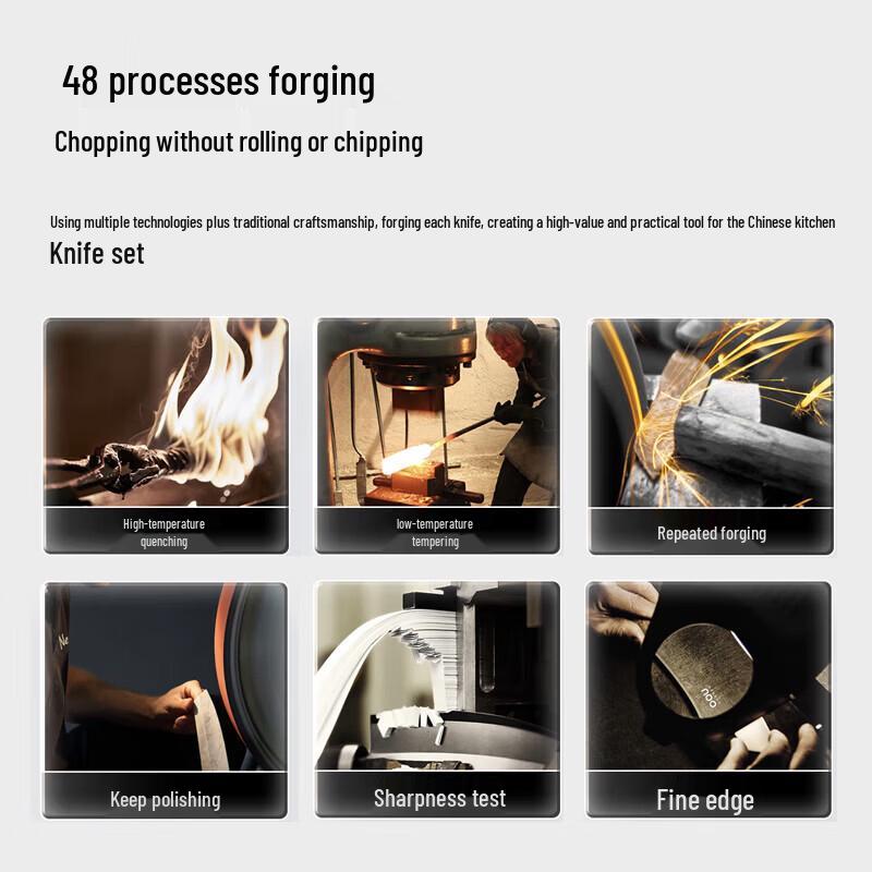 OOU Master Series Black Blade 7-Piece Antibacterial Camping Set