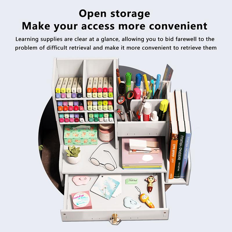 Подставка для ручек Nordic Ins Storage Box Creative Office Desk Candle Box Big Capacity Wooden Rack Wooden Organizer Box W2117