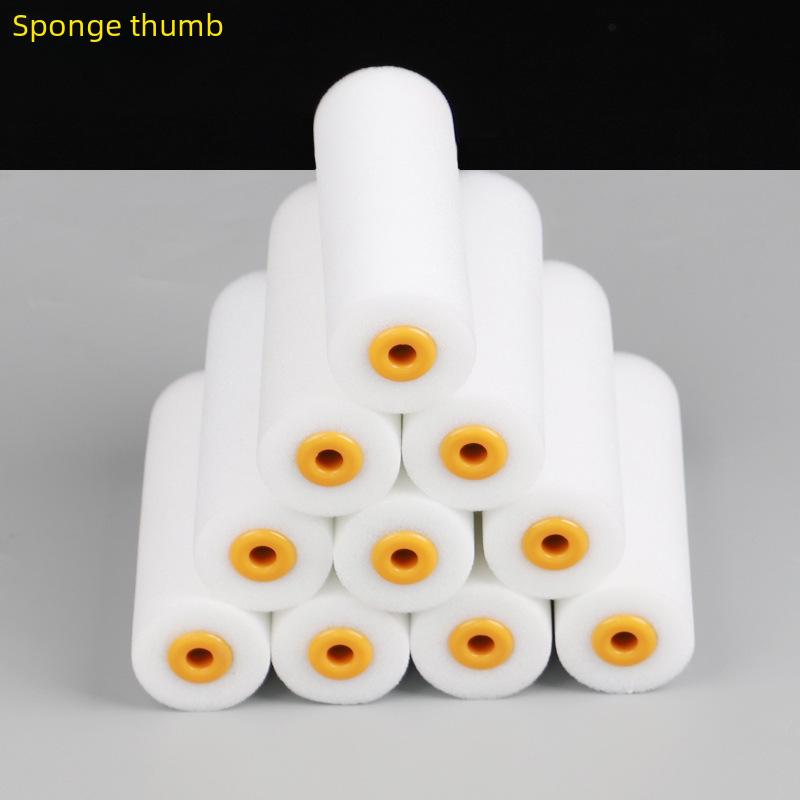 Мини-кисточка для пальцев 2 и 4 дюйма с полиуретановой губкой для латексных и художественных красок