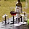 Outdoor Resin Collapsible Wine Glass Portable Detachable Plastic Wine Glasses Fall Resistance Reusable for Camping Tableware