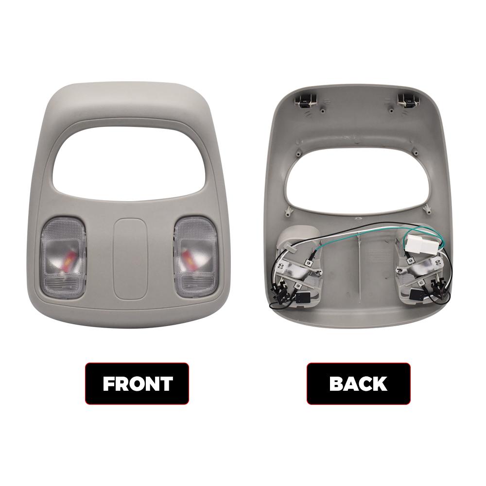 Для Dodge Ram 1500 2500 3500 4500 5500 2006-2010 Светодиодная потолочная консоль, плафон освещения салона, потолочный светильник для чтения LED/Галогенная лампа 1DK78BD1AA