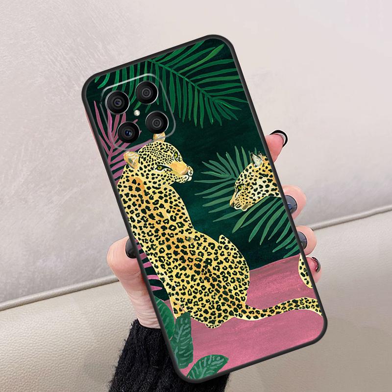 Модный леопардовый принт Чехол для Honor Magic 8 7 5 6 Lite Для Honor 200 400 Pro X9d X9c X9b X9a X8c X8b 70 90 Win RT